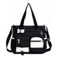 ✨ Everyday Convenience | Large-Capacity Multi-Pocket Canvas Tote Bag