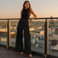 ✨ Flattering Everyday Style | Women's High-Waist Pleated Wide-Leg Pants with Side Lace-Up
