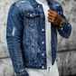 ✨ Timeless Denim Style | Men's Vintage-Wash Distressed Denim Jacket ⚡ Free Shipping