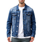 ✨ Timeless Denim Style | Men's Vintage-Wash Distressed Denim Jacket ⚡ Free Shipping