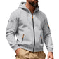 🍂 Practical Everyday Style | Men's Full-Zip Hooded Cargo Jacket ⚡ Free Shipping