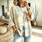🌸 Feminine Knit Style | Women's Ruffle-Sleeve Knit Cardigan