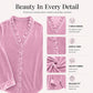 🌸 Ruffle Detail, Easy Elegance | Women's Solid-Color Ruffle-Neck Blouse
