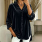 🌸 Ruffle Detail, Easy Elegance | Women's Solid-Color Ruffle-Neck Blouse