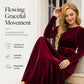 🍁New Fall Collection-Women's Elegant Velvet Long Sleeve Maxi Dress