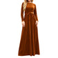🍁New Fall Collection-Women's Elegant Velvet Long Sleeve Maxi Dress