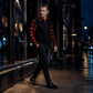 💥 Bold Contrast, Easy Layers | Men's Plaid-Panel Half-Zip Long-Sleeve Shirt