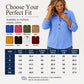 🧶 Textured Comfort | Women's Waffle-Knit Henley Long-Sleeve Top