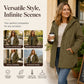 ❄️ Quilted Warmth, Easy Coverage | Women's Diamond-Quilted Hooded Coat