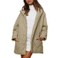 ❄️ Quilted Warmth, Easy Coverage | Women's Diamond-Quilted Hooded Coat