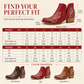 🤠 Western Charm | Women's V-Cut Embroidered Block-Heel Ankle Boots ⚡ Free Shipping