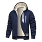 ❄️ Built for Cold Days | Men's Thick Plush-Lined Hooded Jacket ⚡ Free Shipping