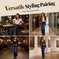 ✨ Bohemian Statement | Women's Embroidered High-Waist Flare Jeans ⚡ Free Shipping
