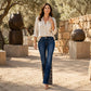 ✨ Bohemian Statement | Women's Embroidered High-Waist Flare Jeans ⚡ Free Shipping