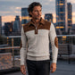 🧶 Textured Comfort | Men's Quarter-Zip Corduroy Knit Sweater