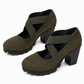 👠 Stable Steps, Retro Charm | Women's Crisscross Platform Mary Jane Heels