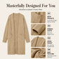 🧶 Cozy Coverage, Easy Layers | Women's Open-Front Long Knit Cardigan ⚡ Free Shipping