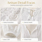 🌸 Bohemian Lace Detail | Women's V-Neck Hollow-Out Long-Sleeve Top