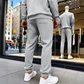👖 Textured Comfort | Men's Geometric Relaxed-Fit Jogger Sweatpants