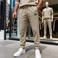 👖 Textured Comfort | Men's Geometric Relaxed-Fit Jogger Sweatpants