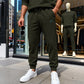 👖 Textured Comfort | Men's Geometric Relaxed-Fit Jogger Sweatpants