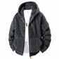 🧥 Corduroy Comfort, Cozy Coverage | Men's Hooded Fleece Zip Jacket ⚡ Free Shipping