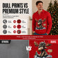 🫎 Outdoor Character | Men's Moose Print Long-Sleeve Collared Top