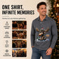 🫎 Outdoor Character | Men's Moose Print Long-Sleeve Collared Top