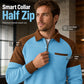 🧶 Waffle Texture, Easy Comfort | Men's Quarter-Zip Raglan Sweatshirt
