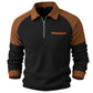 🧶 Waffle Texture, Easy Comfort | Men's Quarter-Zip Raglan Sweatshirt