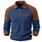 🧶 Waffle Texture, Easy Comfort | Men's Quarter-Zip Raglan Sweatshirt