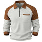 🧶 Waffle Texture, Easy Comfort | Men's Quarter-Zip Raglan Sweatshirt