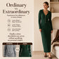 🧶 Cozy Coverage, Easy Style | Women's Ribbed Knit Hooded Maxi Dress
