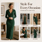 🧶 Cozy Coverage, Easy Style | Women's Ribbed Knit Hooded Maxi Dress
