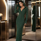 🧶 Cozy Coverage, Easy Style | Women's Ribbed Knit Hooded Maxi Dress