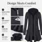🧥 Easy Coverage, Everyday Comfort | Women's Mid-Length Zip-Up Hooded Jacket