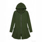🧥 Easy Coverage, Everyday Comfort | Women's Mid-Length Zip-Up Hooded Jacket