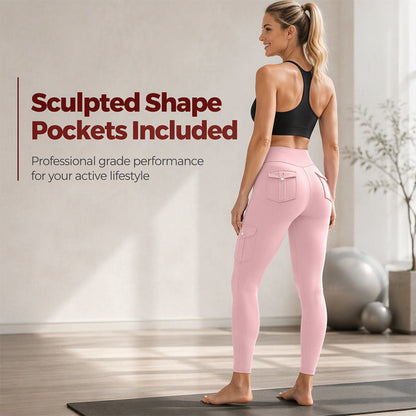 👖 More Pockets, Better Movement | Women's High-Waist Cargo Yoga Pants