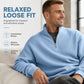 🧶 Waffle Comfort, Easy Layers | Men's Relaxed Half-Zip Sweatshirt