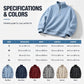 🧶 Waffle Comfort, Easy Layers | Men's Relaxed Half-Zip Sweatshirt