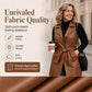 ✨ Sleek Layers, Modern Edge | Women's PU Leather Longline Vest Jacket