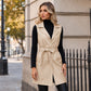 ✨ Sleek Layers, Modern Edge | Women's PU Leather Longline Vest Jacket