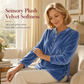 ✨ Velvet Drape, Easy Comfort | Women's Button V-Neck Side-Split Top