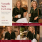 ✨ Velvet Drape, Easy Comfort | Women's Button V-Neck Side-Split Top