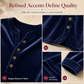 ✨ Velvet Drape, Easy Comfort | Women's Button V-Neck Side-Split Top