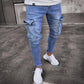 👖 More Pockets, More Flexibility | Men's Stretch Cargo Jeans with Ankle Zippers