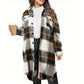 🧥 Classic Plaid, Easy Layers | Women's Long Lapel Coat