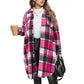 🧥 Classic Plaid, Easy Layers | Women's Long Lapel Coat