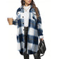🧥 Classic Plaid, Easy Layers | Women's Long Lapel Coat