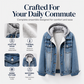 💙 Two Ways to Wear Denim | Women's Layered Hooded Denim Jacket